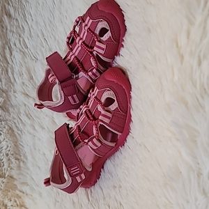joe Fresh Girls Closed Toe Pink Sandals, with velcro closing
